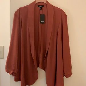 Gorgeous Rust Crepe Blazer (Pumpkin Spice Time!)